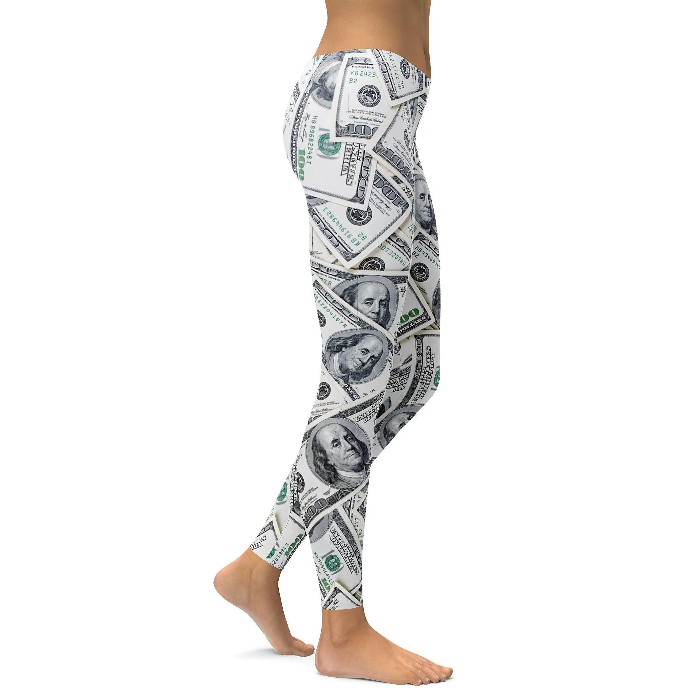 100 Dollar Bills Leggings