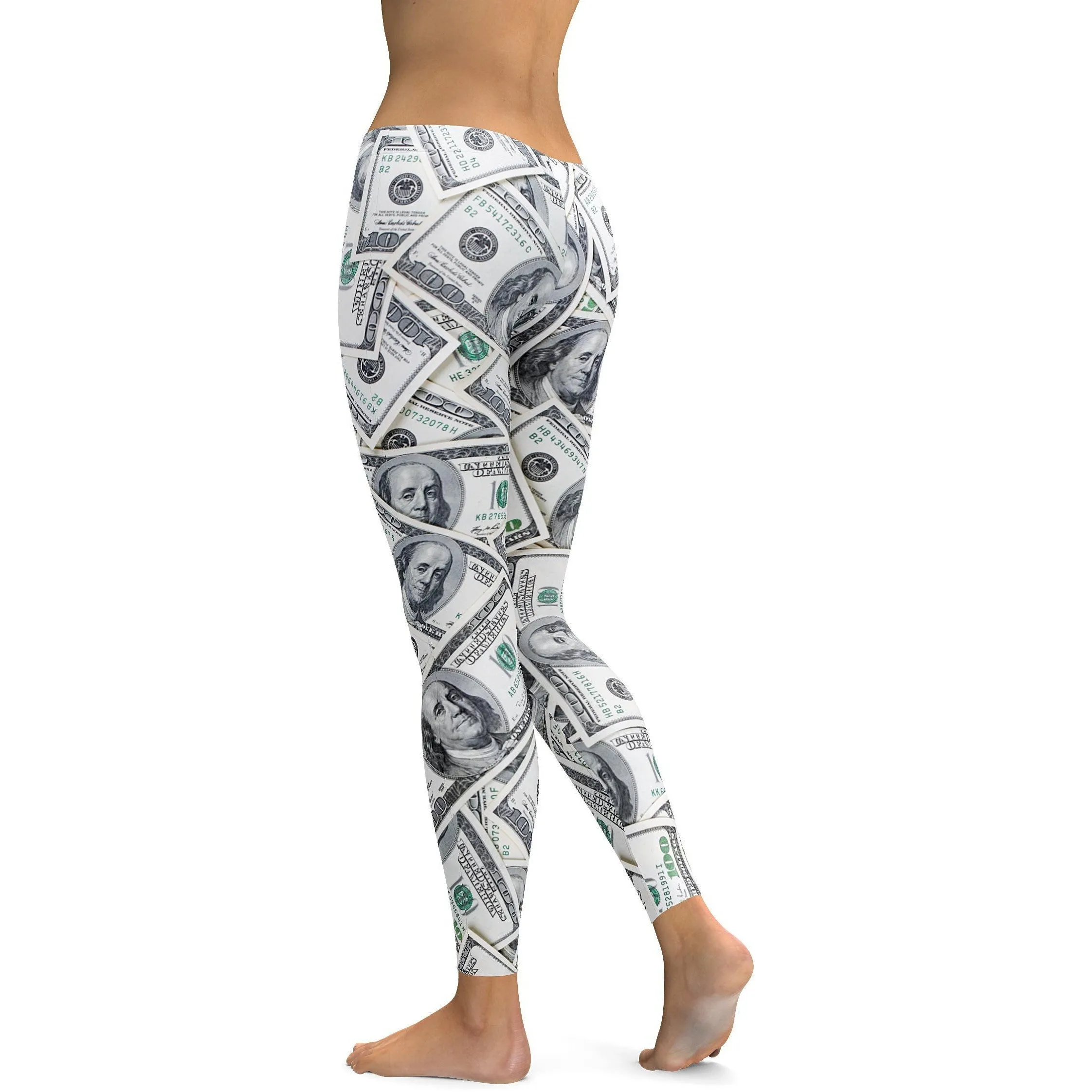 100 Dollar Bills Leggings