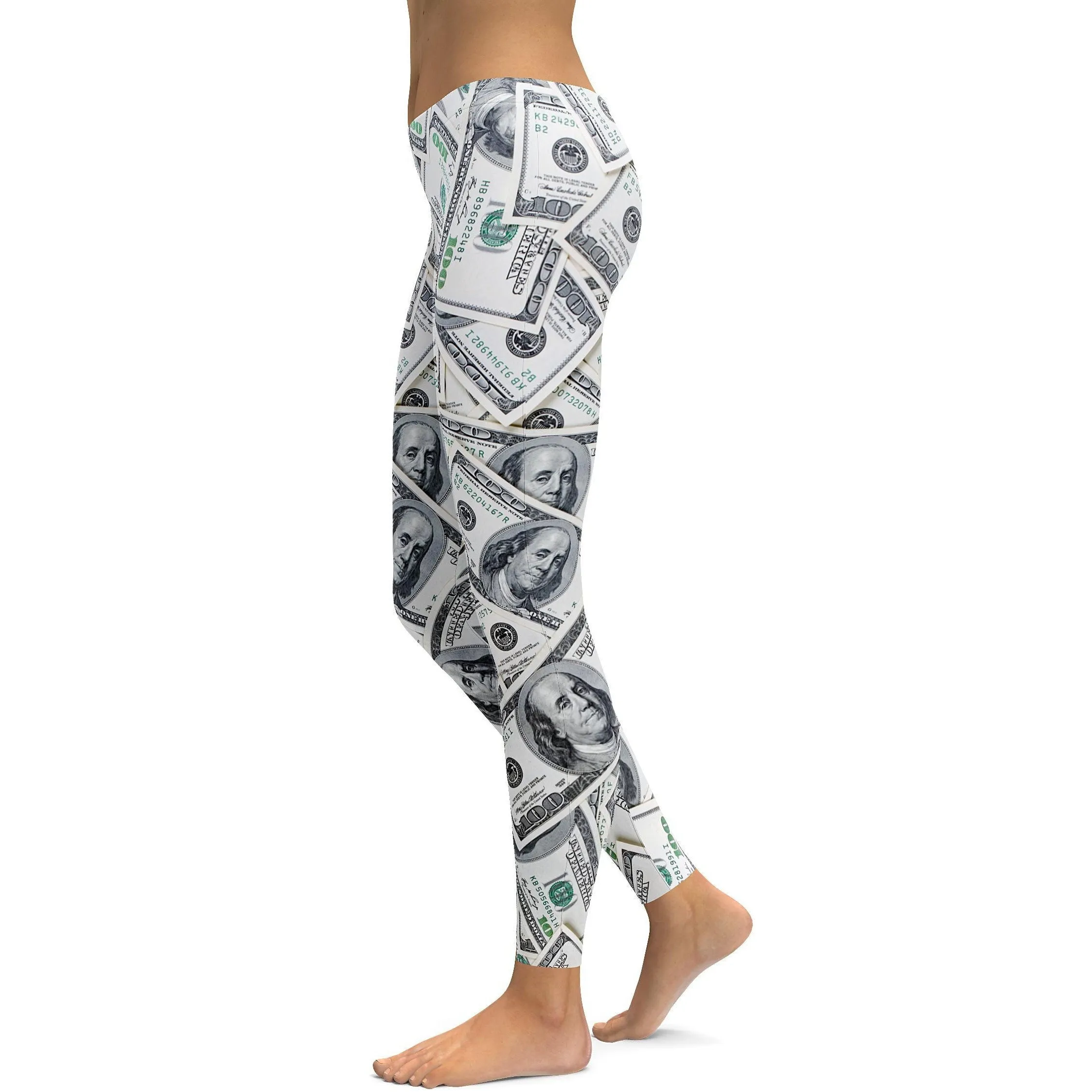 100 Dollar Bills Leggings