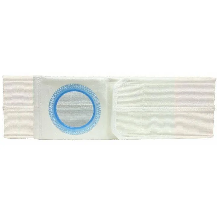 4" White, Regular Elastic, Flat Panel Belt, Prolapse Flap, Large, 2-7/8" x 3-3/8" Opening