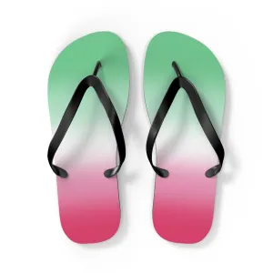 Abrosexual Pride Ombre Flip Flops