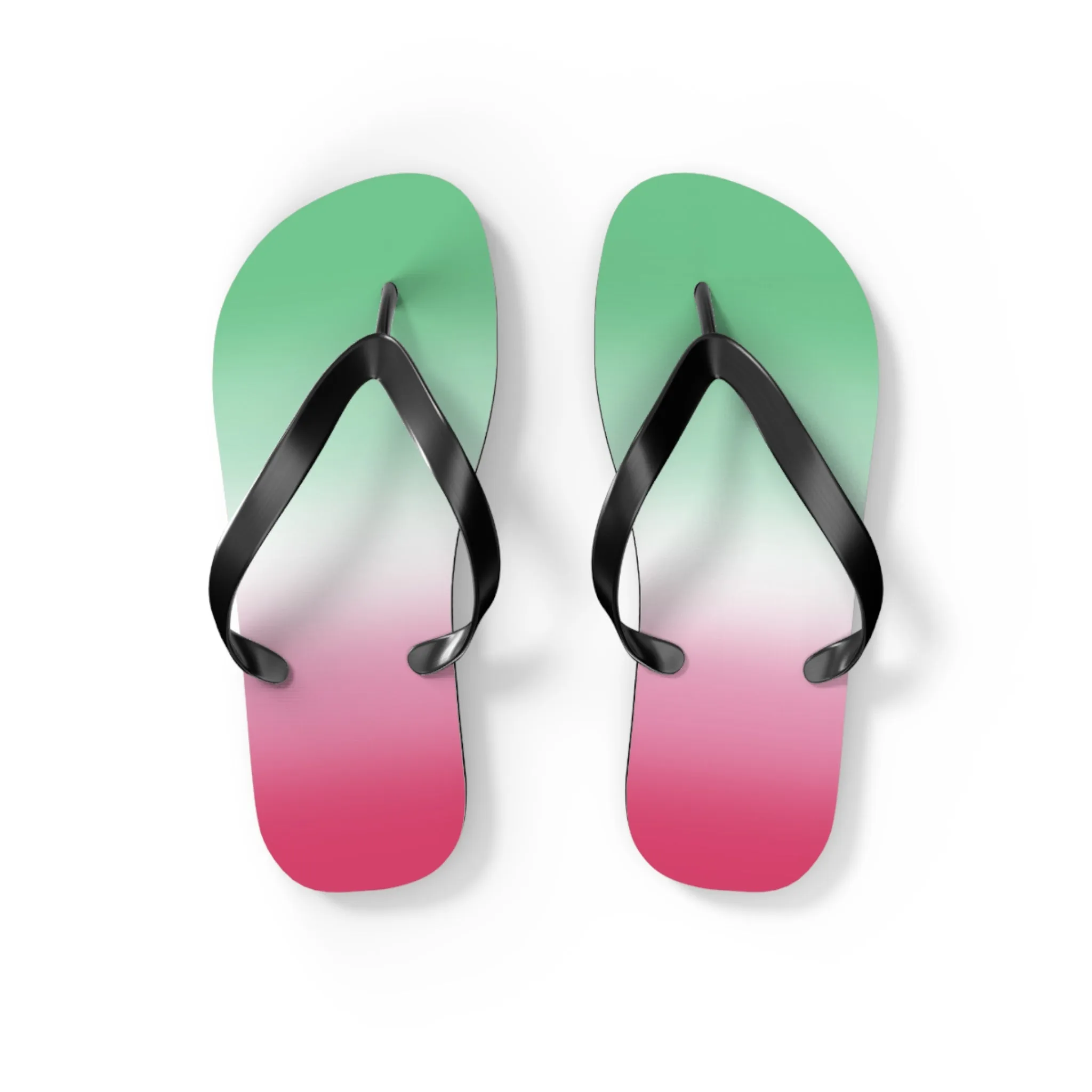 Abrosexual Pride Ombre Flip Flops