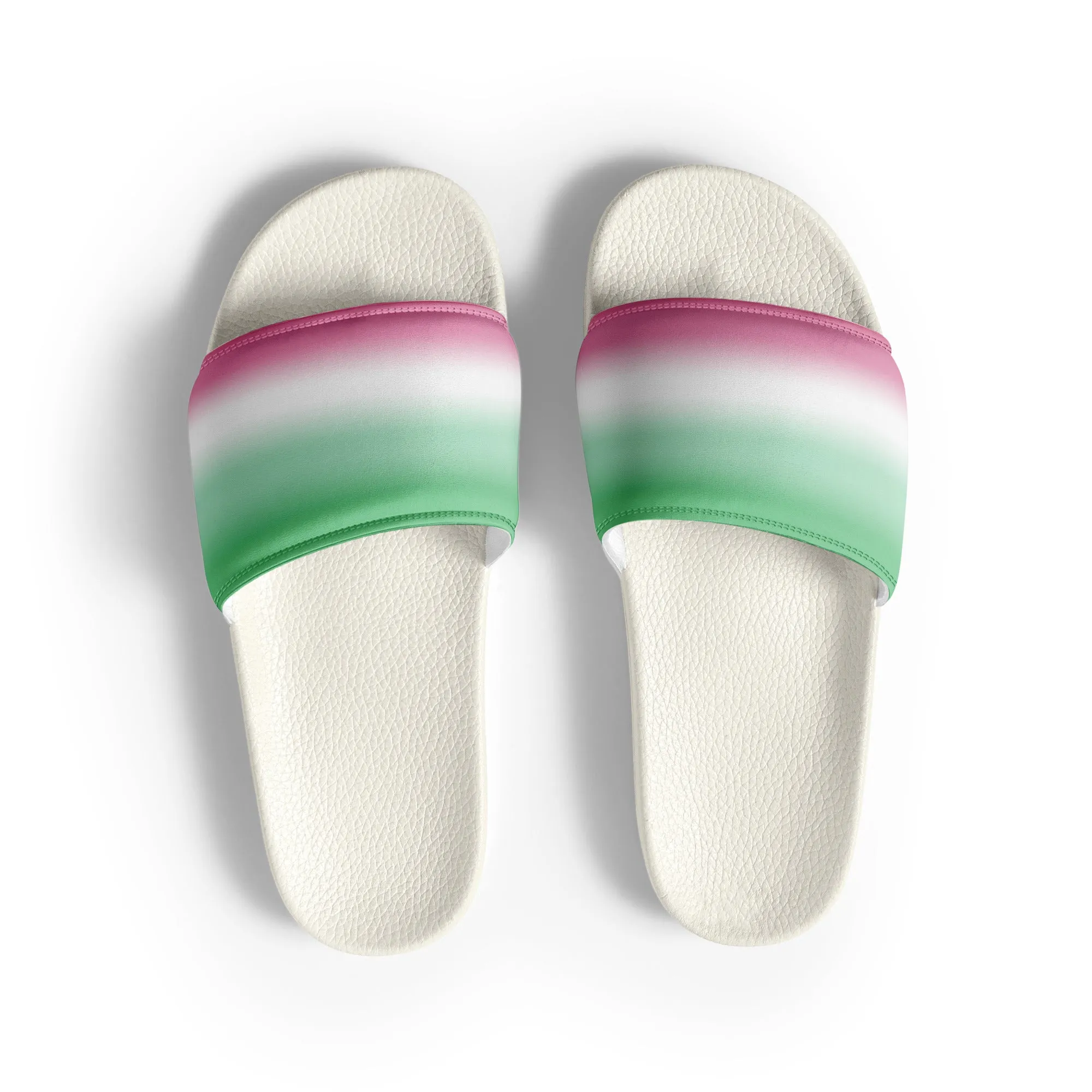 Abrosexual Pride Women's Slides Sandals in Ombre