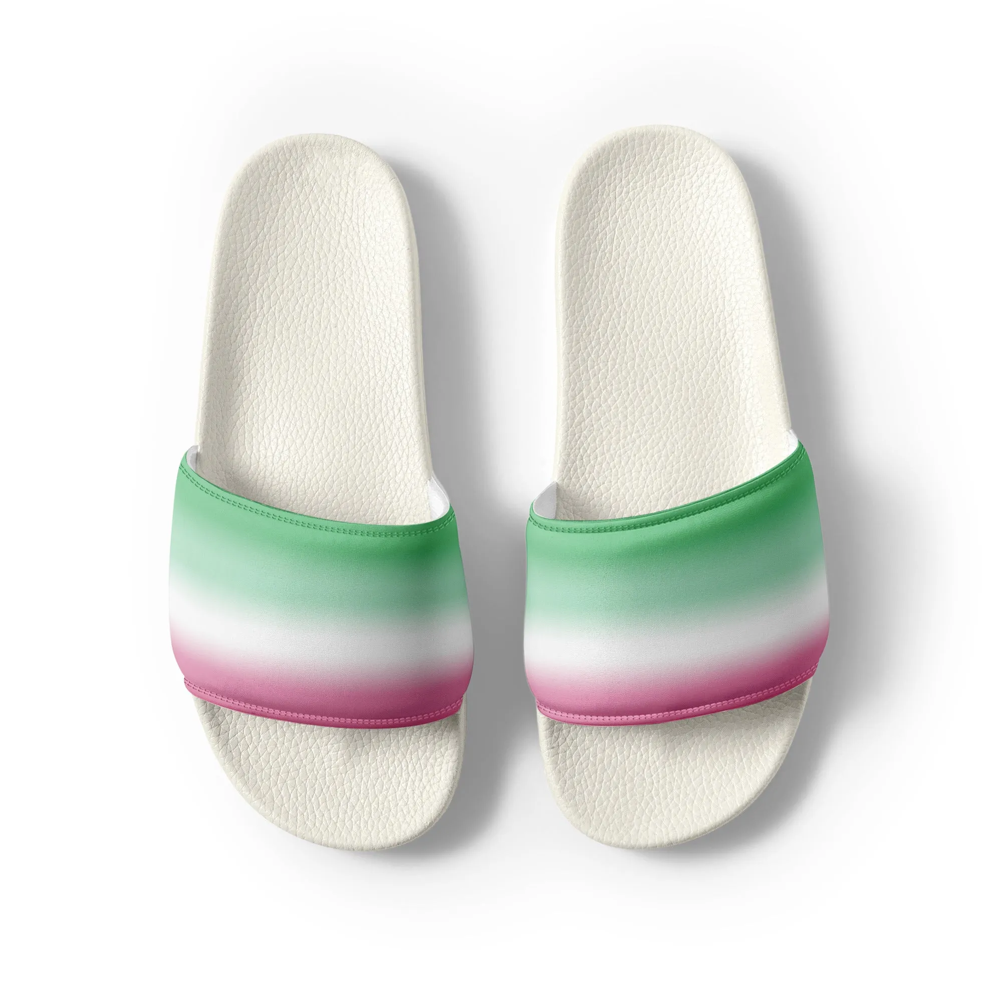 Abrosexual Pride Women's Slides Sandals in Ombre