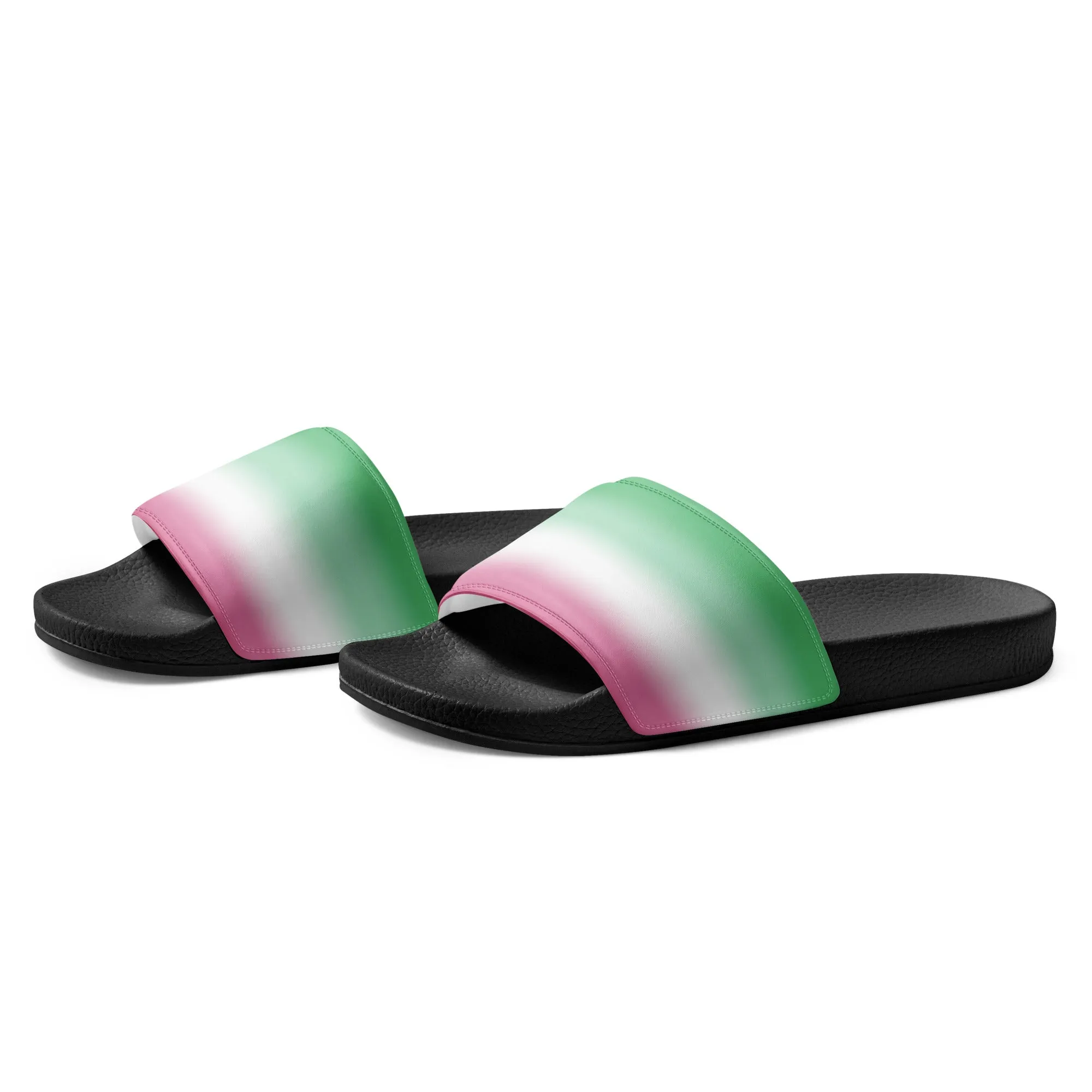 Abrosexual Pride Women's Slides Sandals in Ombre