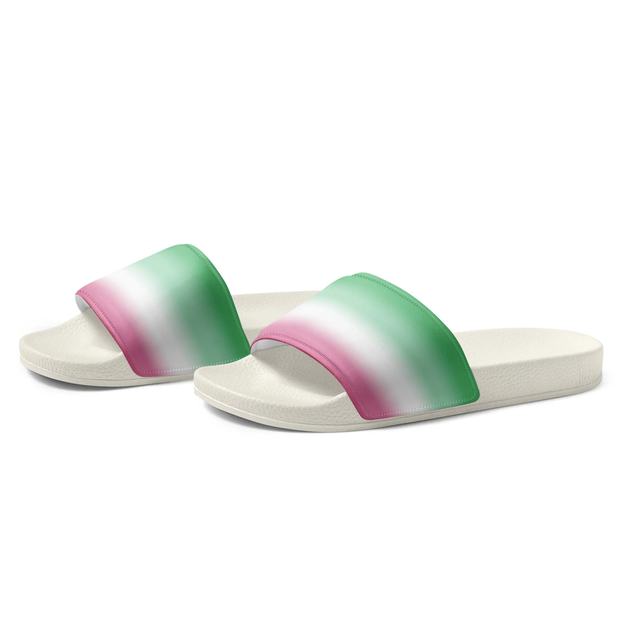 Abrosexual Pride Women's Slides Sandals in Ombre