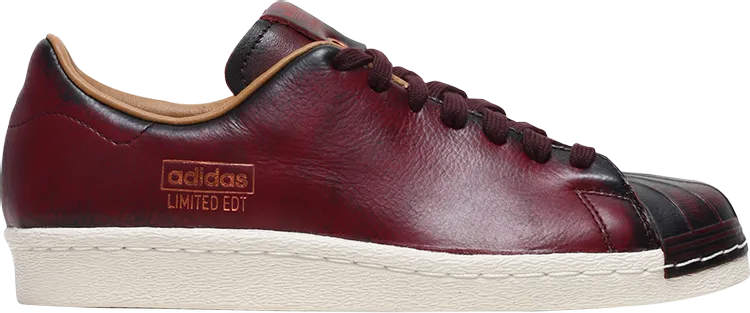 Adidas Limited Edt x Superstar 'Burgundy' sneakers, red