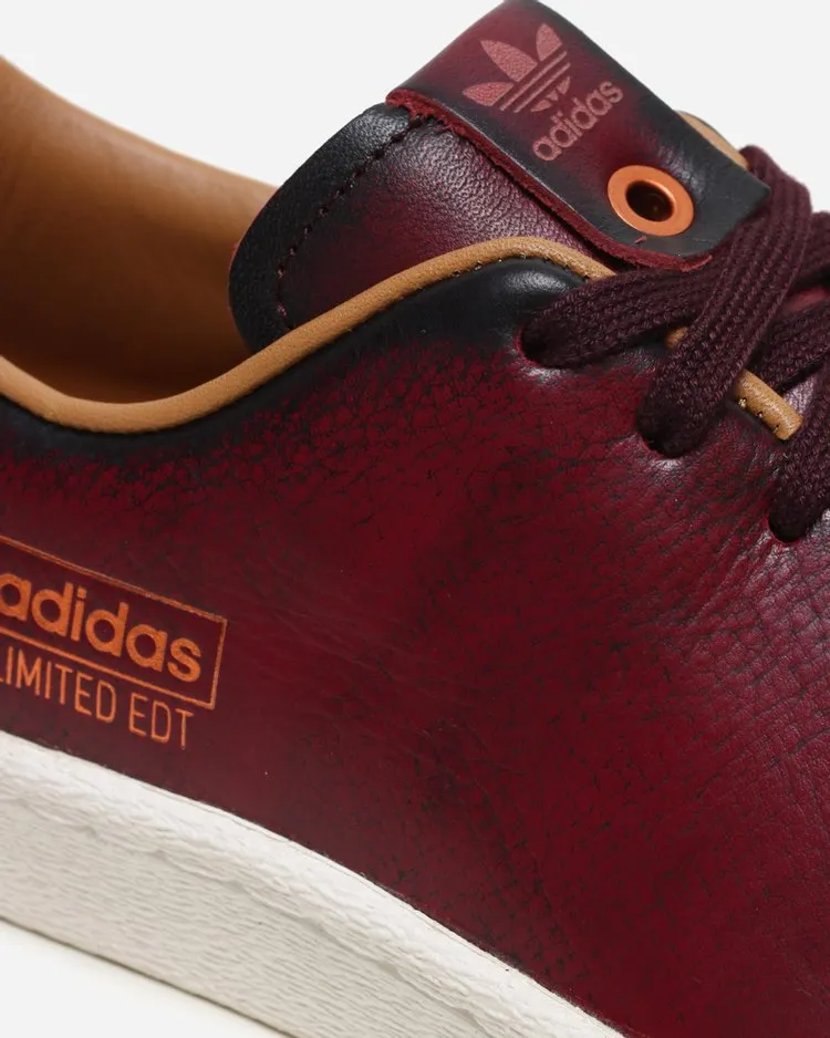 Adidas Limited Edt x Superstar 'Burgundy' sneakers, red