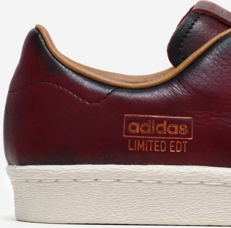 Adidas Limited Edt x Superstar 'Burgundy' sneakers, red