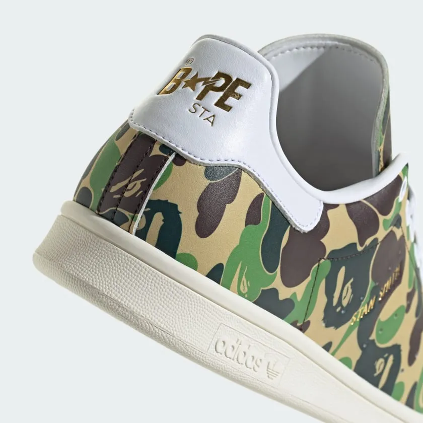 adidas Stan Smith Bape sneakers, green/white/brown