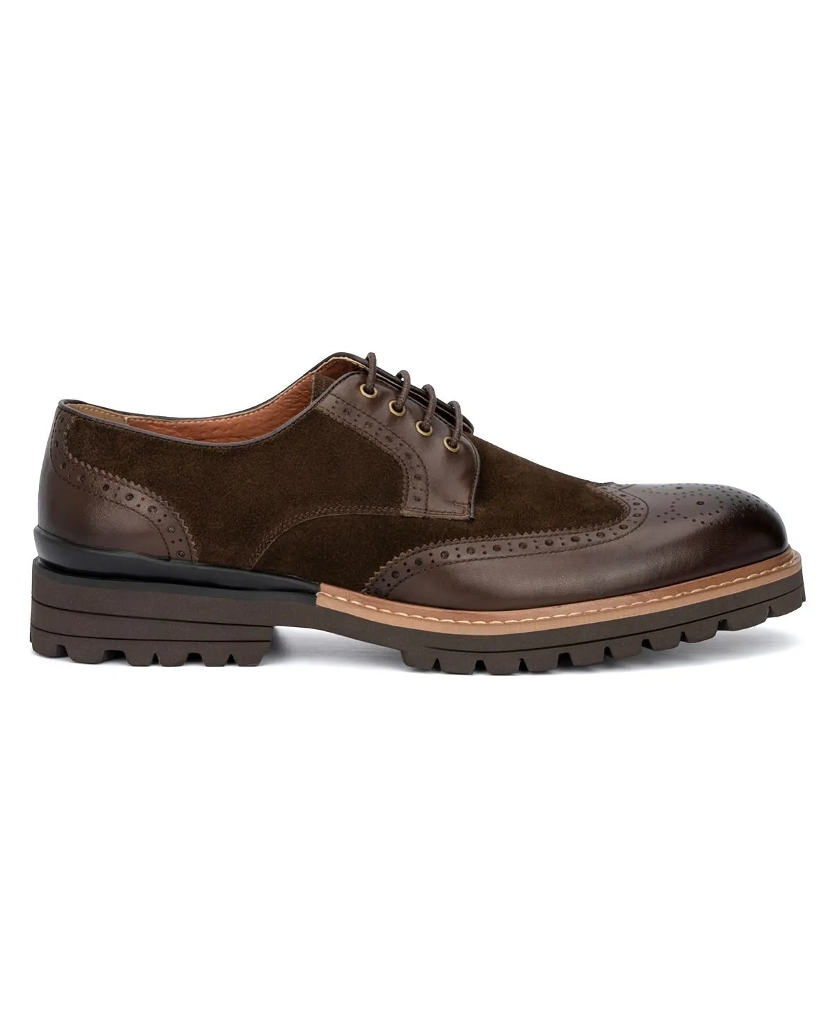 Andrew Vintage Foundry Co Men's Lace-up Oxford Shoes, Brown