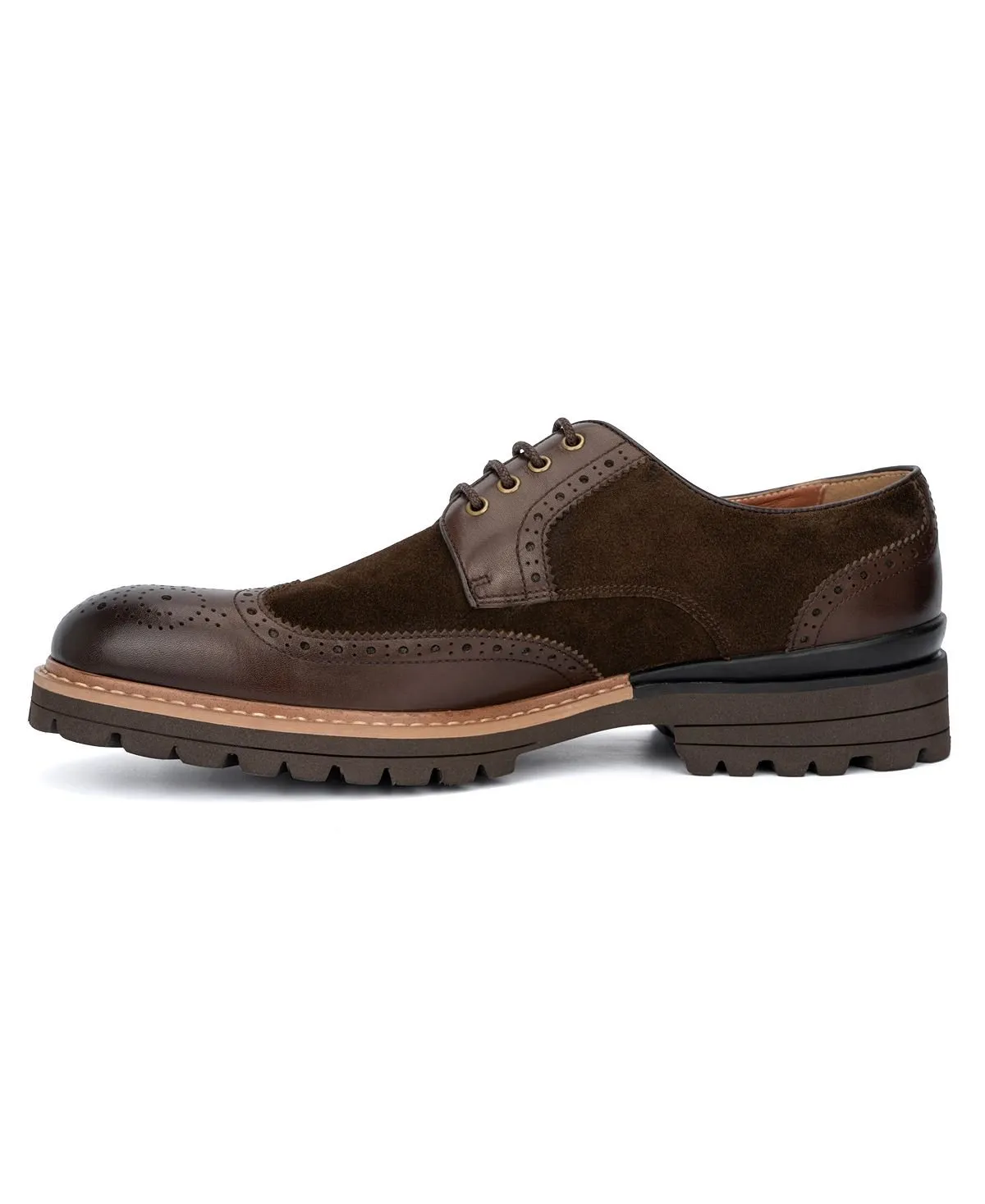 Andrew Vintage Foundry Co Men's Lace-up Oxford Shoes, Brown