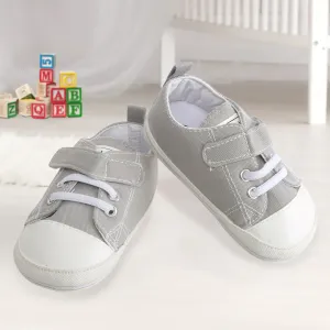 Baby Moo Grey Velcro Sneakers