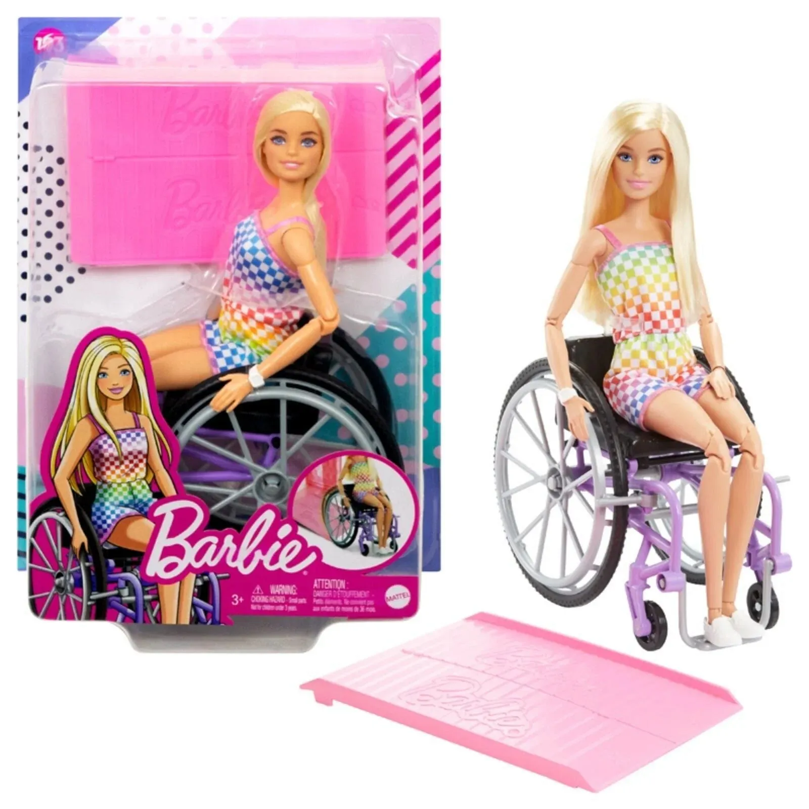 Barbie Fashionista with Wheelchair Set Blonde