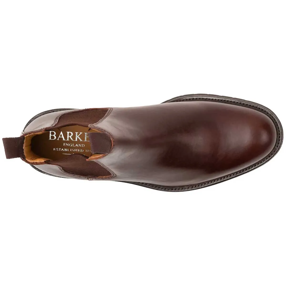 BARKER Camborne Xtra Lite Chelsea Boots - Mens - Brown Pull Up