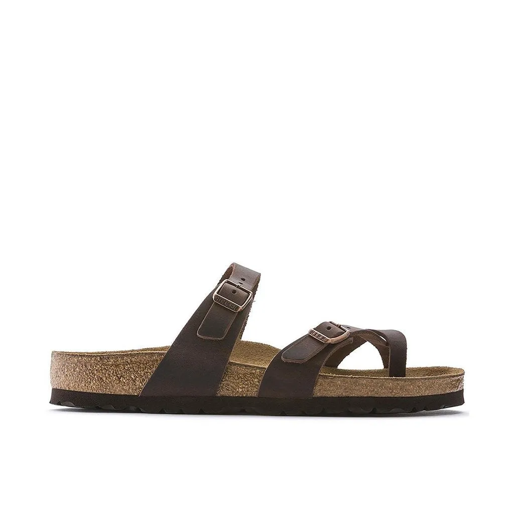 Birkenstock Mayari Oiled Leather/Suede Sandal (Women's) Habana 171321