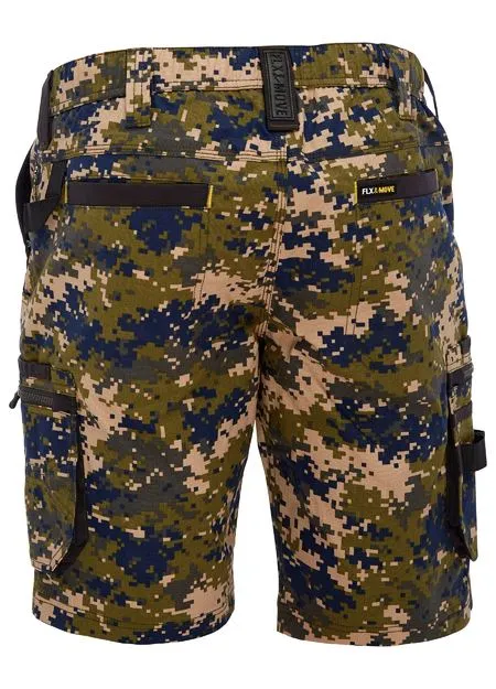 Bisley Flx & Move™ Stretch Canvas Camo Cargo Short - Limited Edition (BSHC1337)