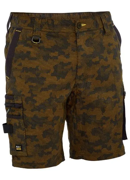 Bisley Flx & Move™ Stretch Canvas Camo Cargo Short - Limited Edition (BSHC1337)