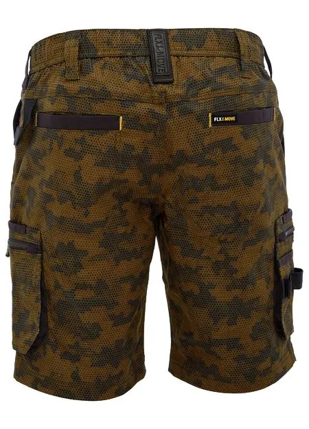 Bisley Flx & Move™ Stretch Canvas Camo Cargo Short - Limited Edition (BSHC1337)