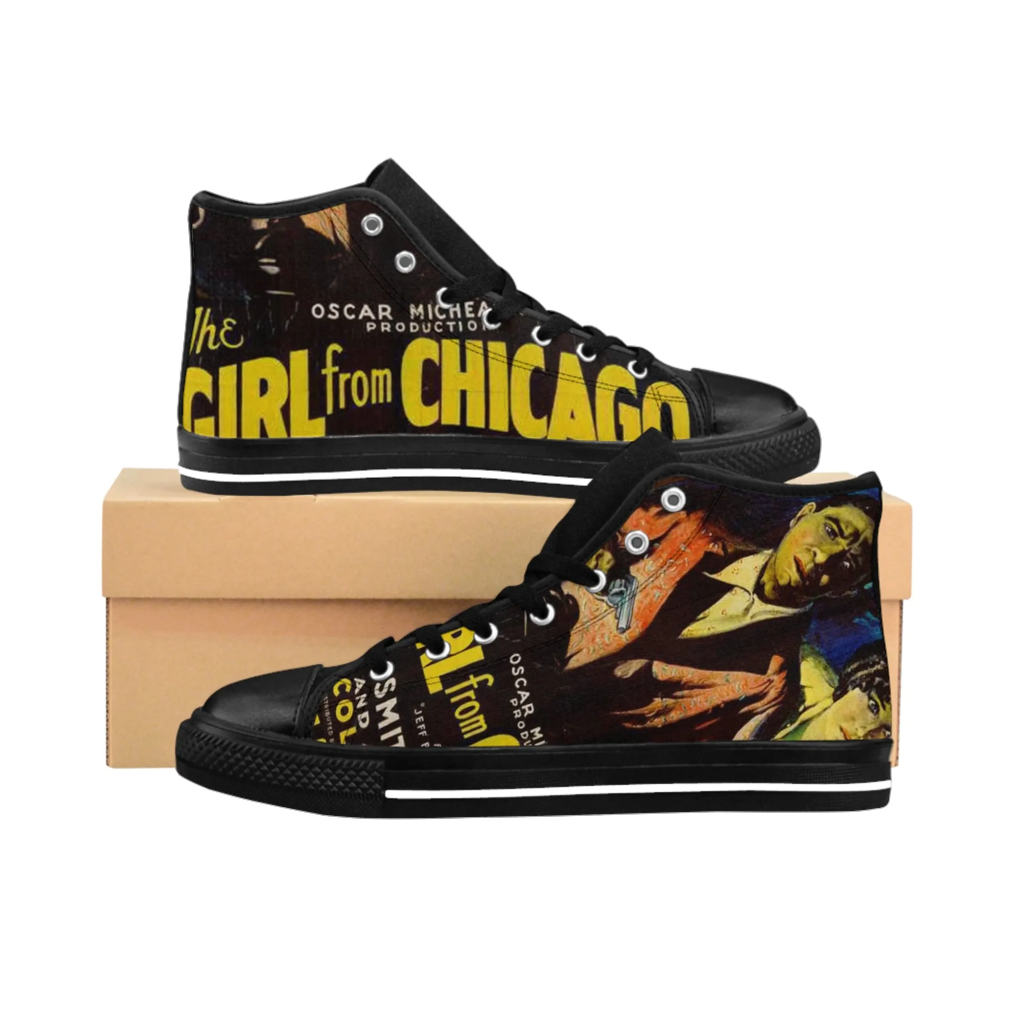 Black Cinema Crew Shoe: Women's Girl From Chicago High-top Sneakers