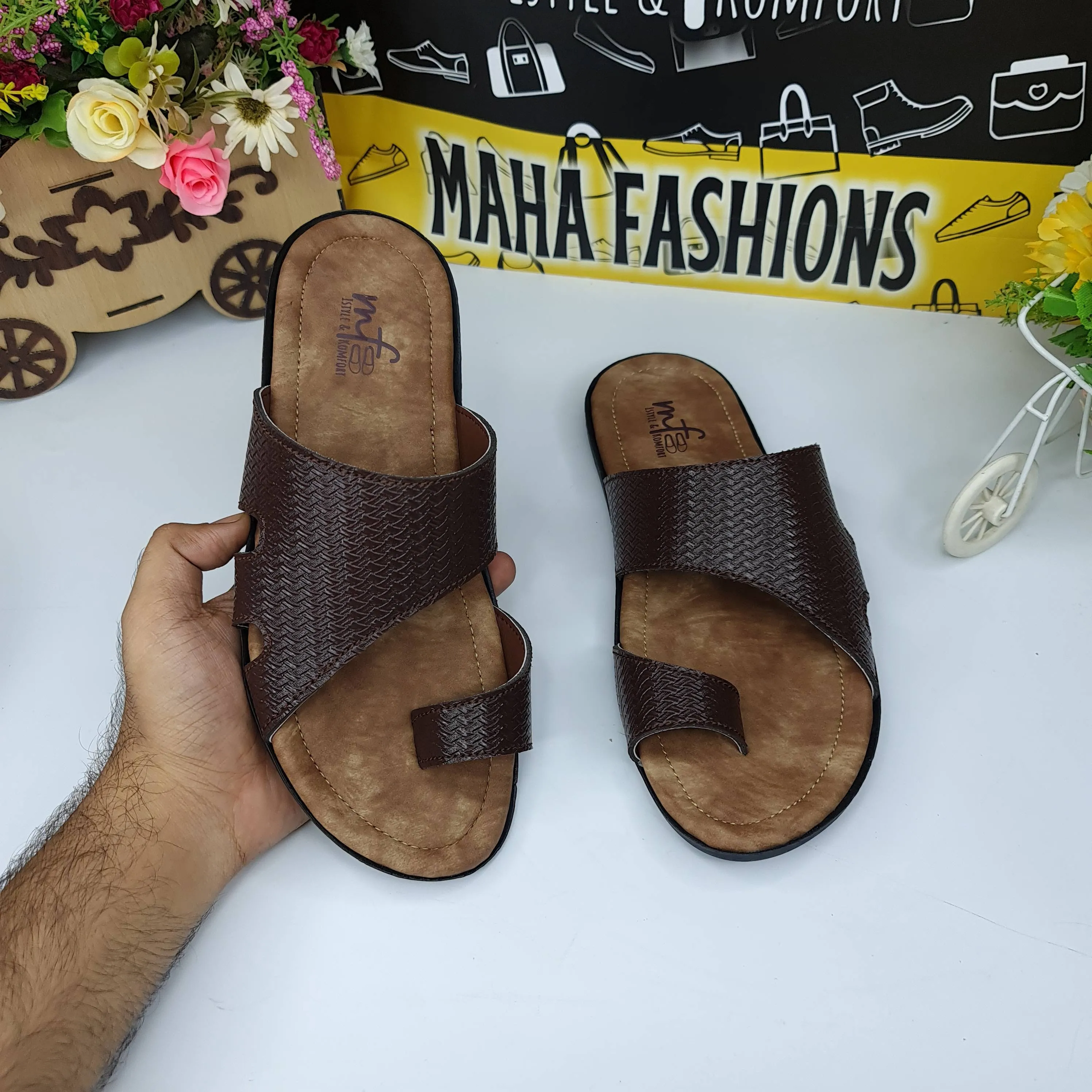 Brown Casual Slippers