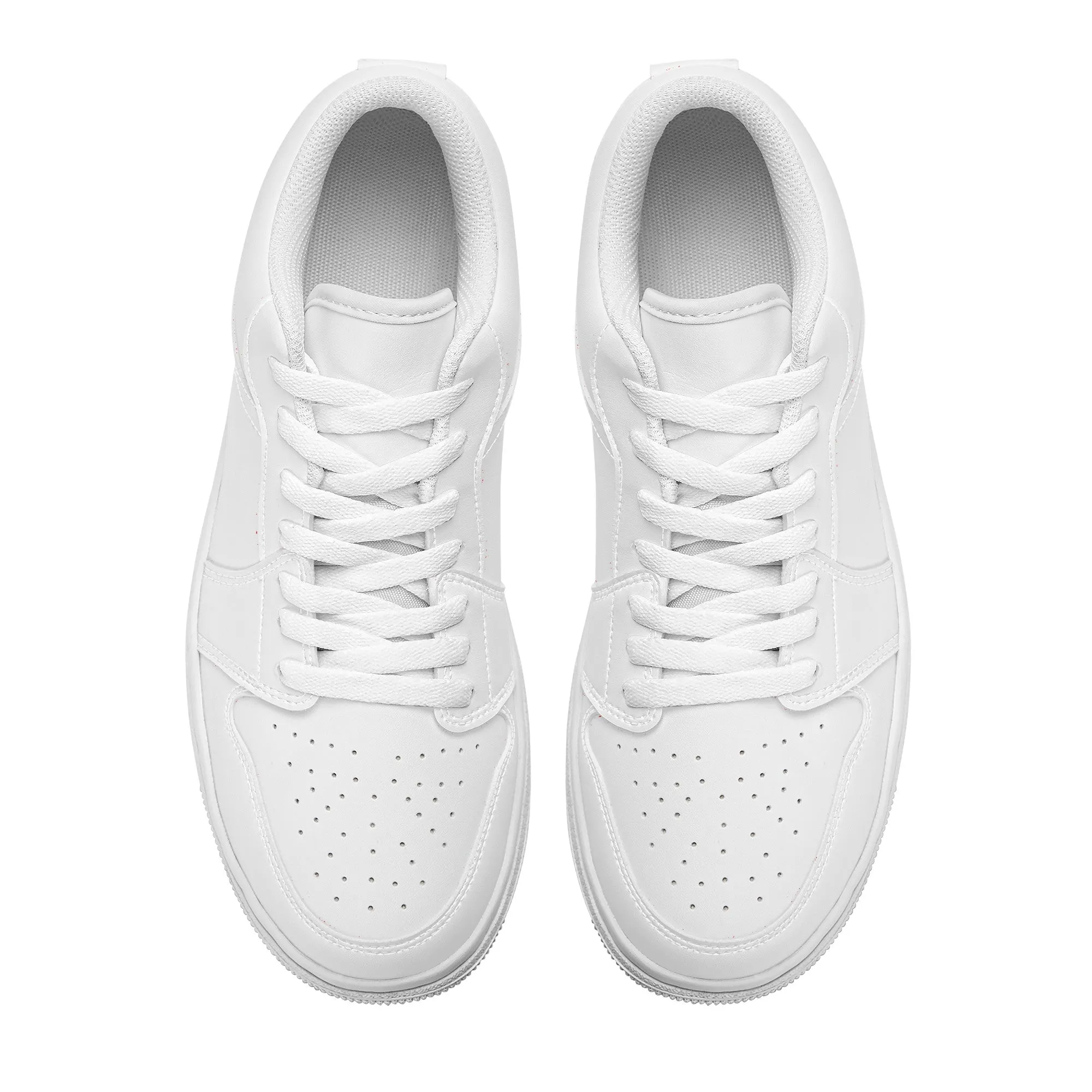 Create Your Own-Unisex Low Top Sneakers - White