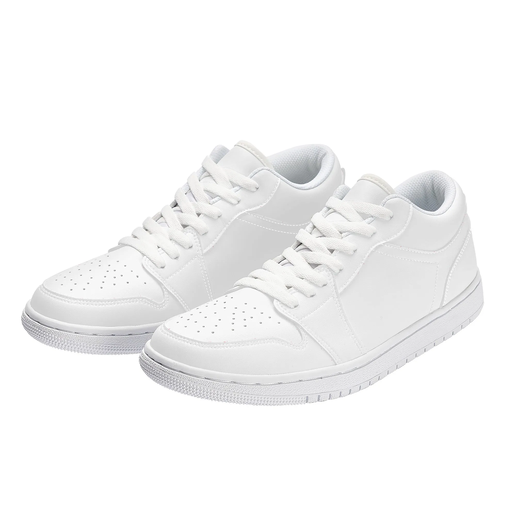 Create Your Own-Unisex Low Top Sneakers - White