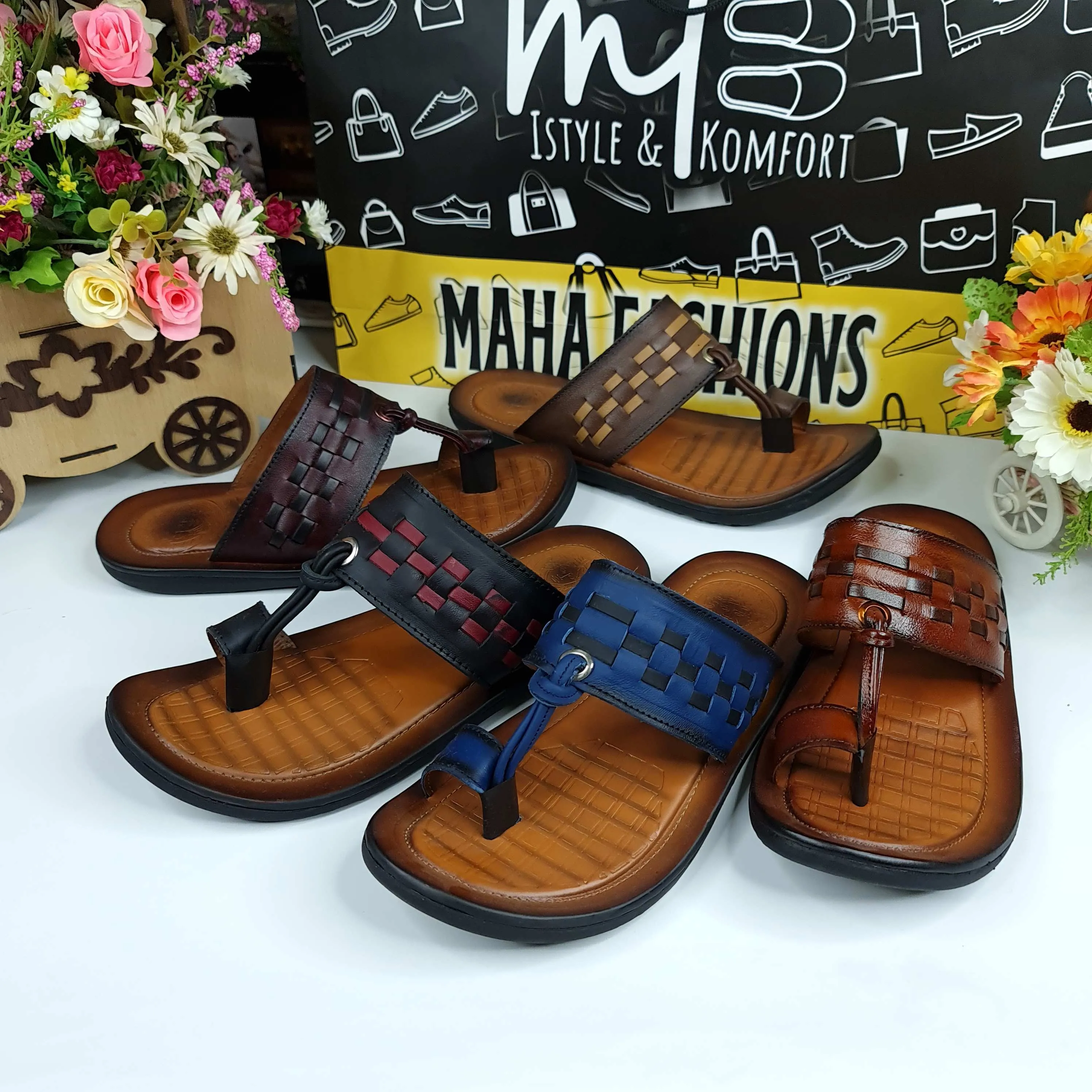 Cubic Men Slippers