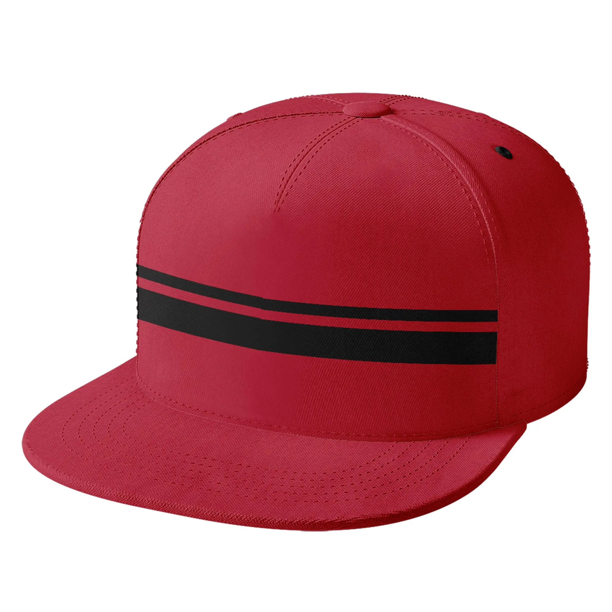 Custom Red Tampa Bay Hat Sport Design Cap Stitched Adjustable Personalized PR067B-D020262-29