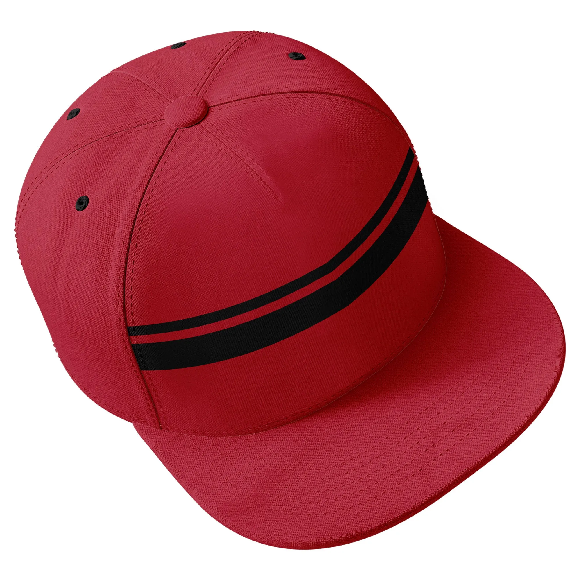 Custom Red Tampa Bay Hat Sport Design Cap Stitched Adjustable Personalized PR067B-D020262-29