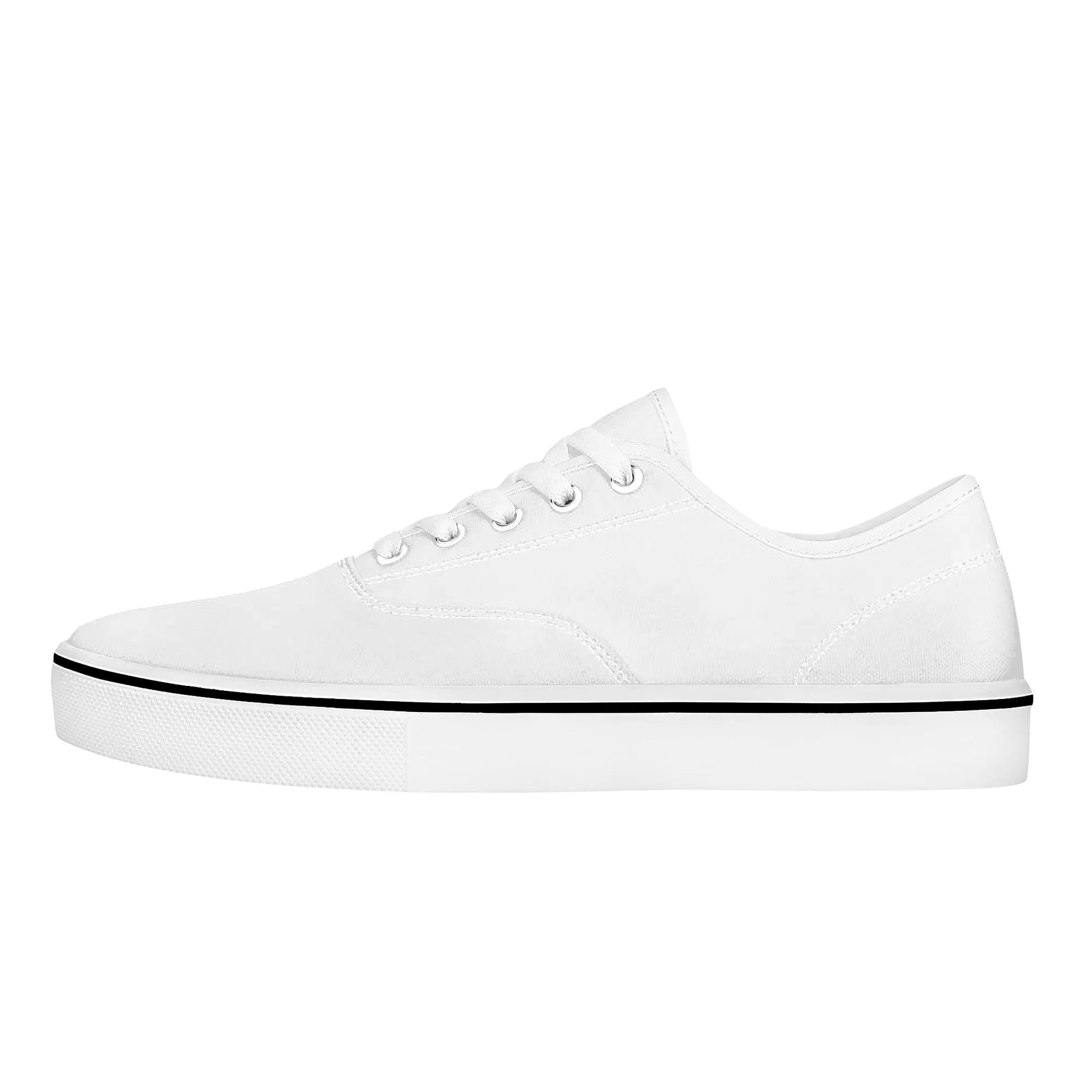 Custom Skate Shoes Canvas - White D3S