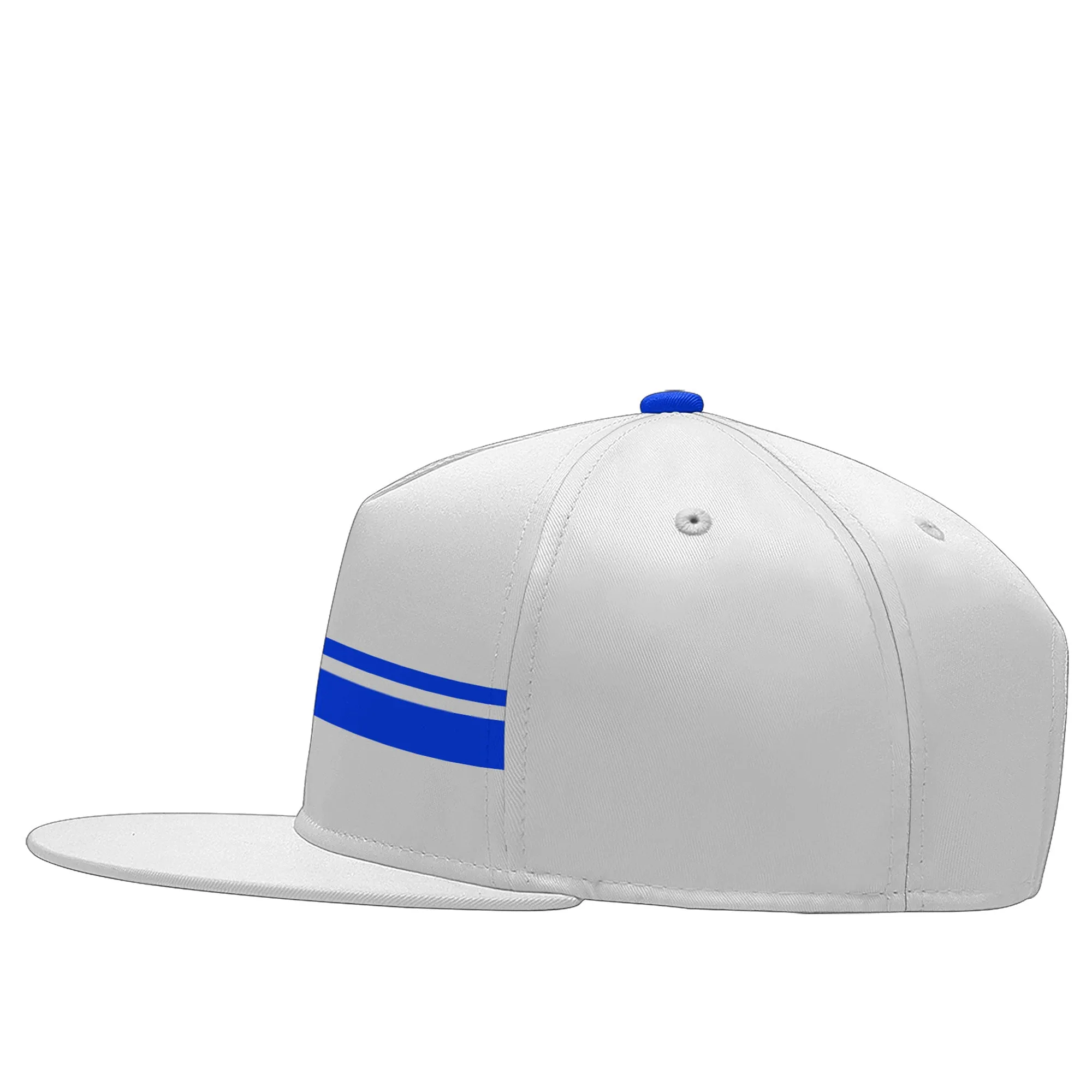 Custom White Indianapolis Hat Sport Design Cap Stitched Adjustable Personalized PR067B-D020262-14