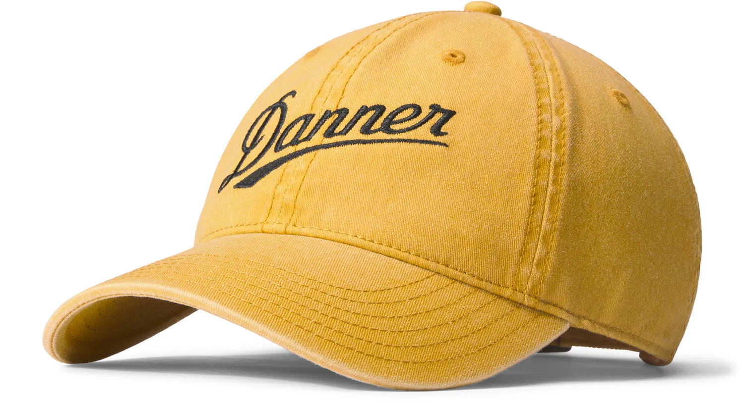 Danner Unisex Embroidered Mustard 100% Cotton Baseball Cap Hat