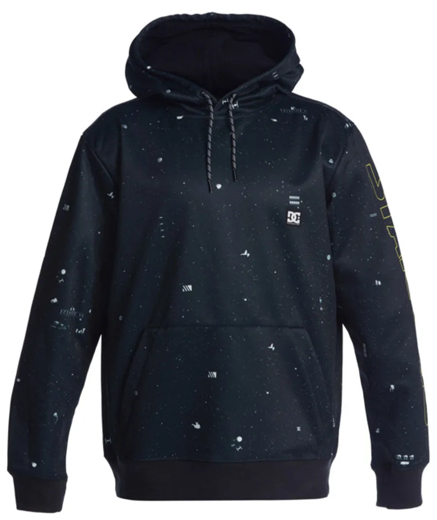 DC Men's Star Wars Snowstar Hoodie Black/Yellow