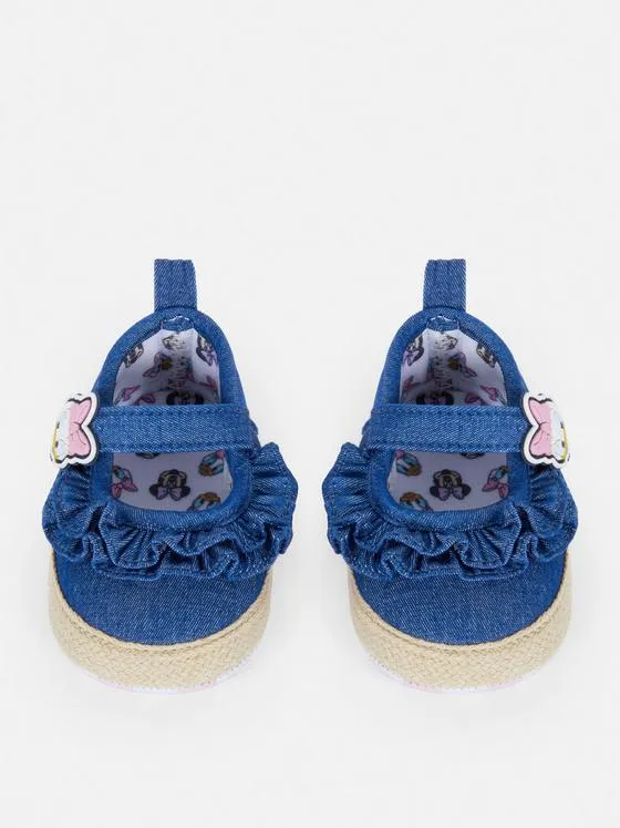 Disney's Daisy Duck & Minnie Frilly Denim Ballerinas