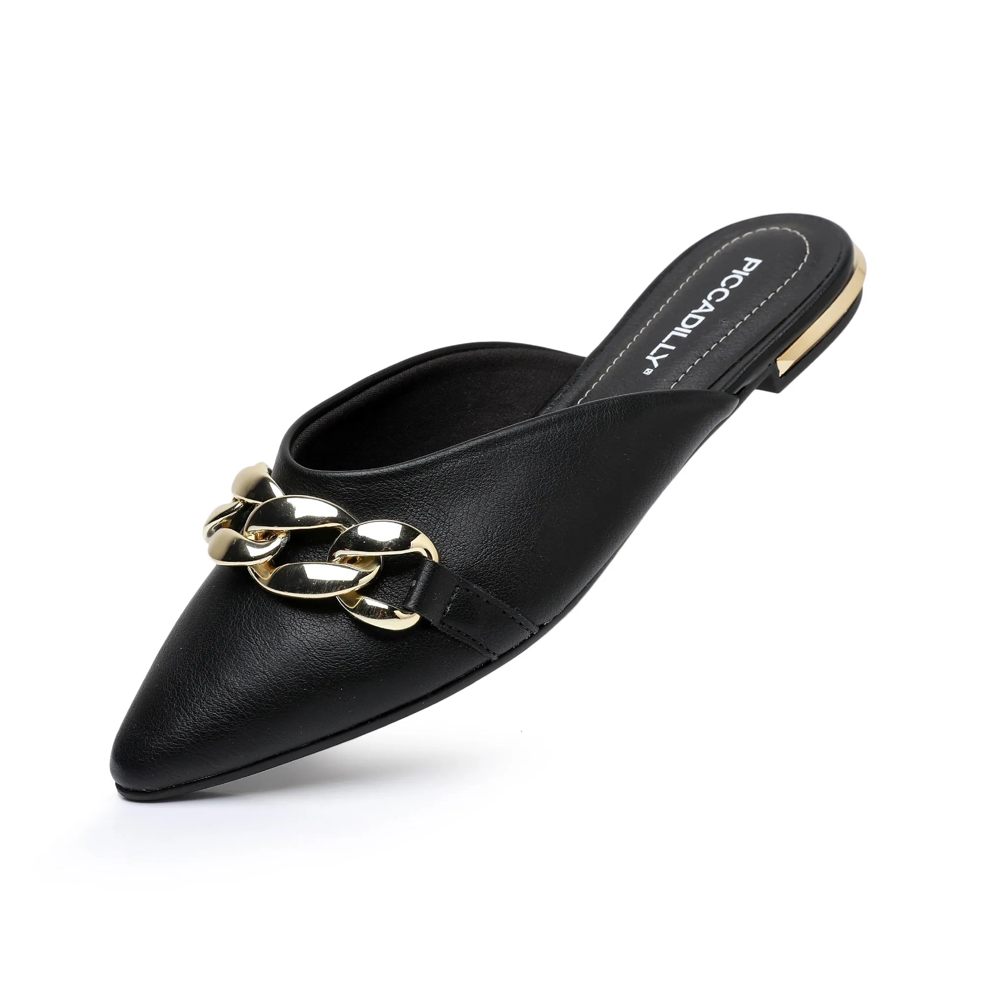 Elegant Mule Flats - Black  (274.075)