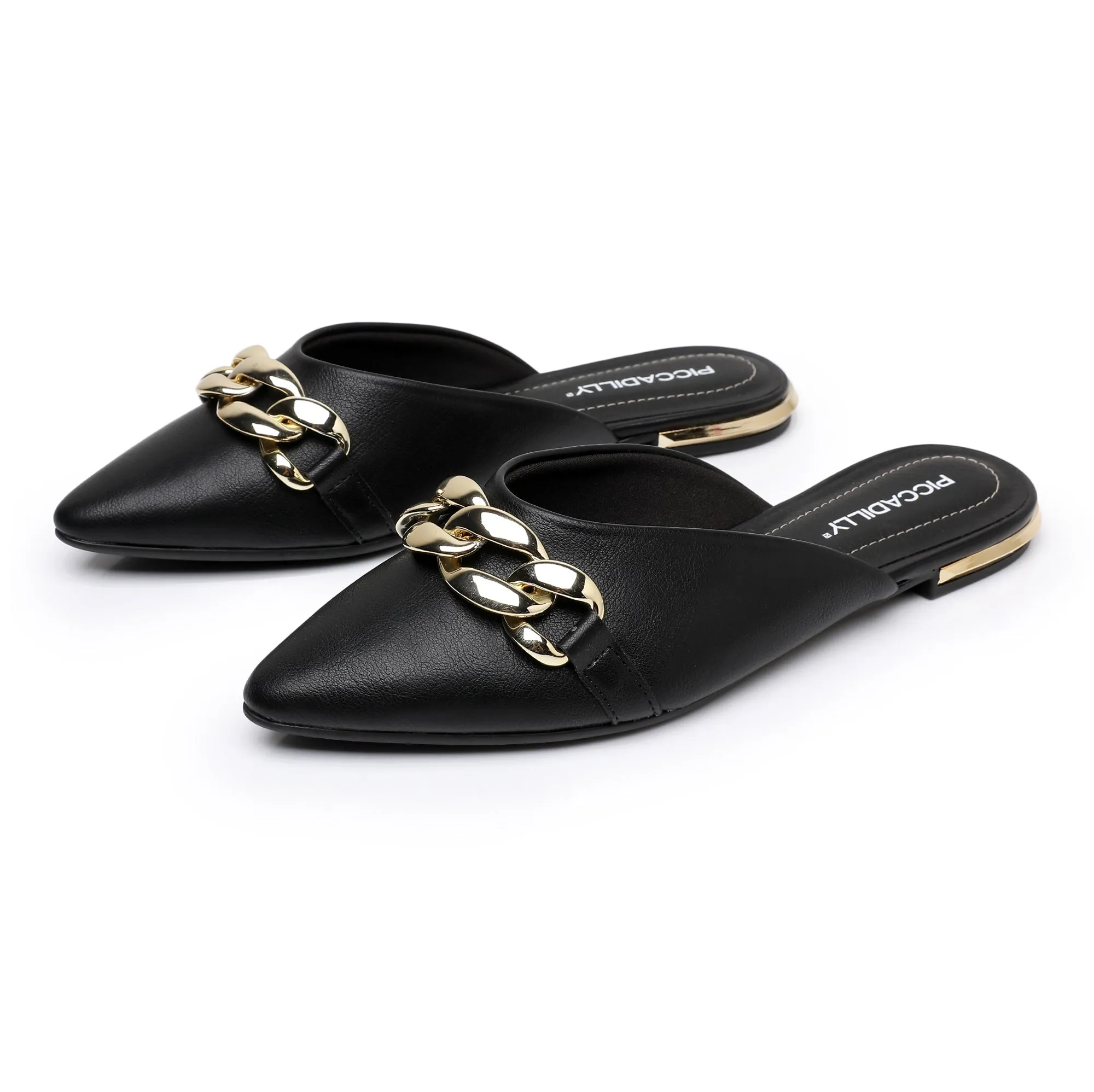 Elegant Mule Flats - Black  (274.075)