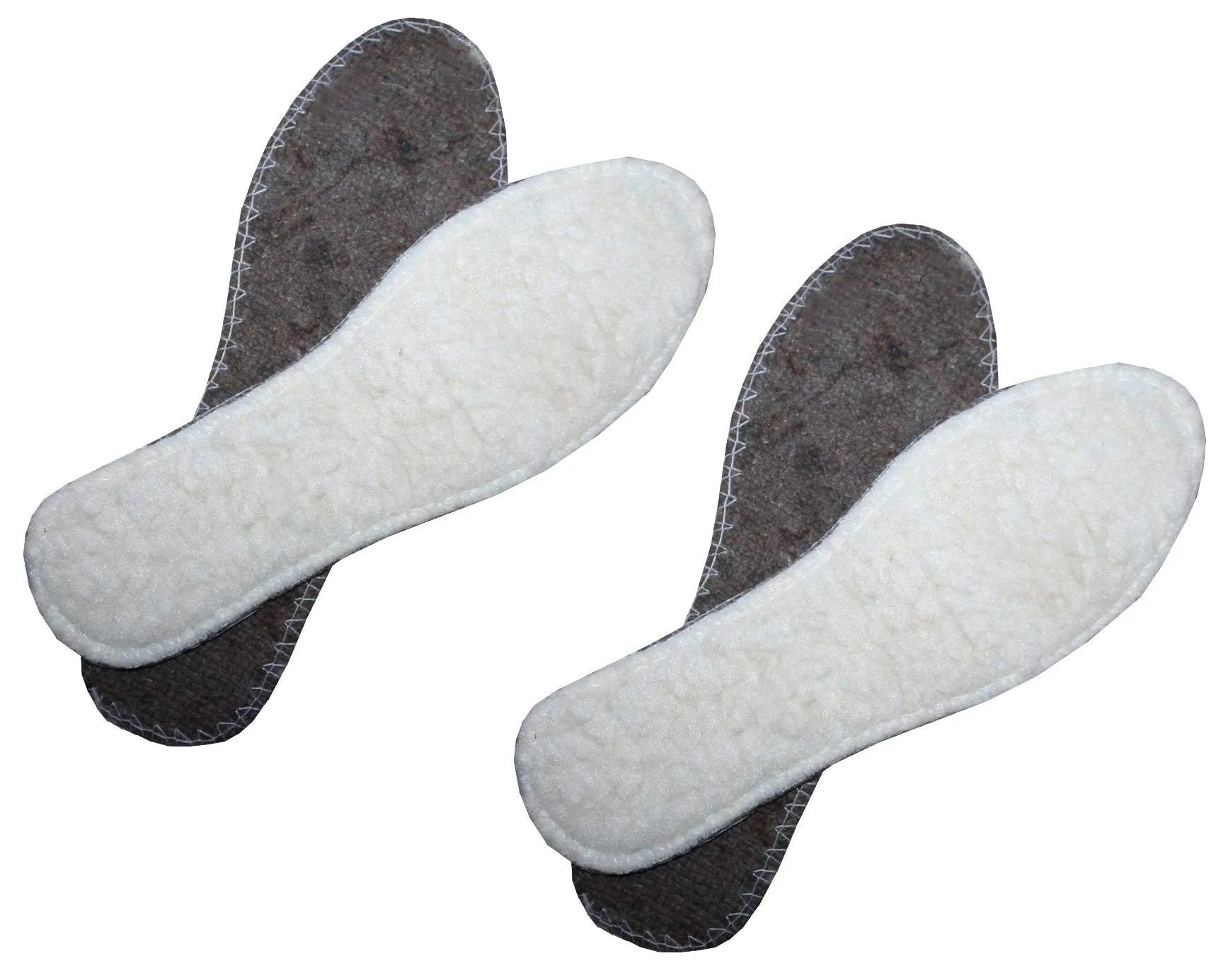 Espice 2 x Pairs Natural Sheep Skin Woollen Insole For Men or Woman UK Size