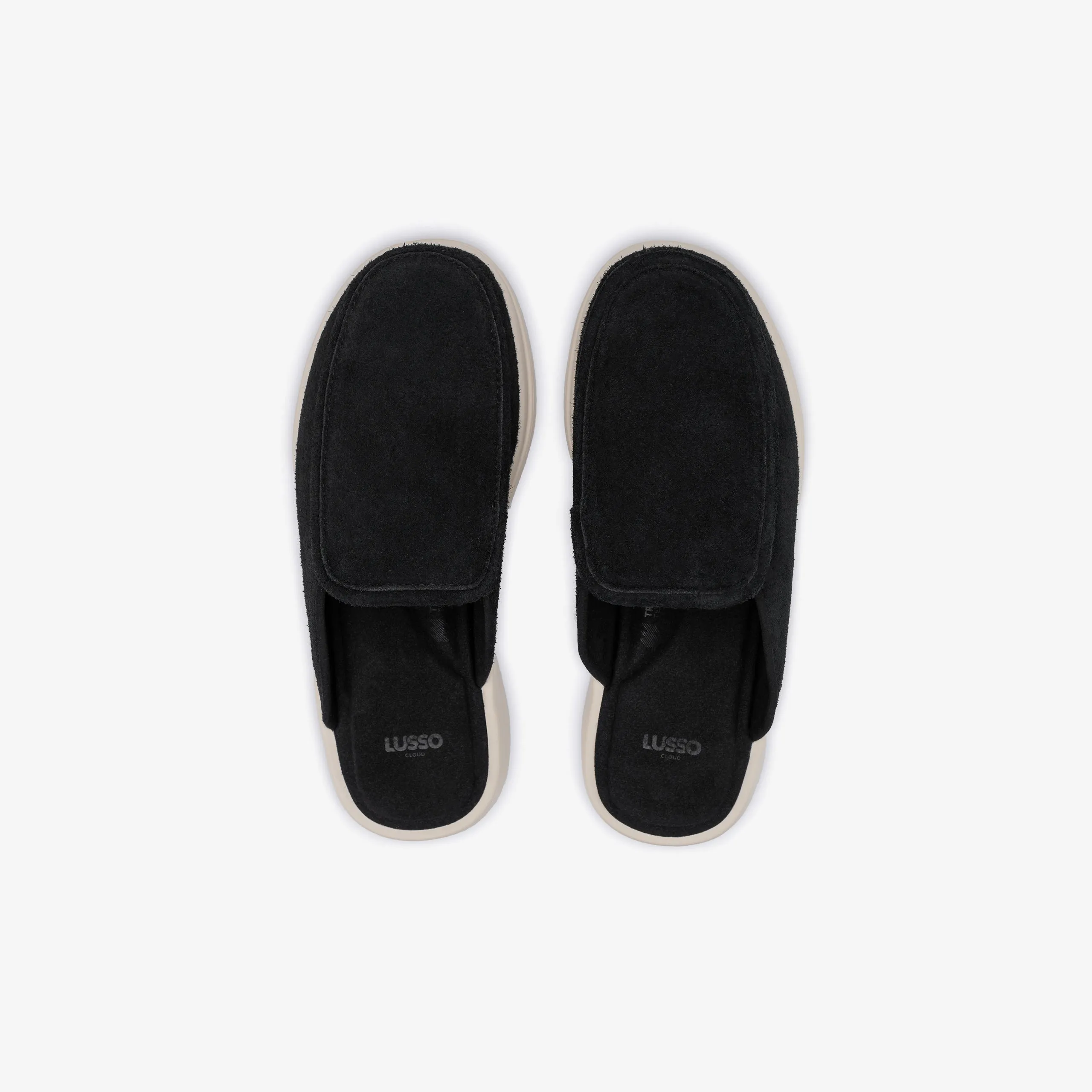 Esto - Jet Black Hairy Suede / Shortbread