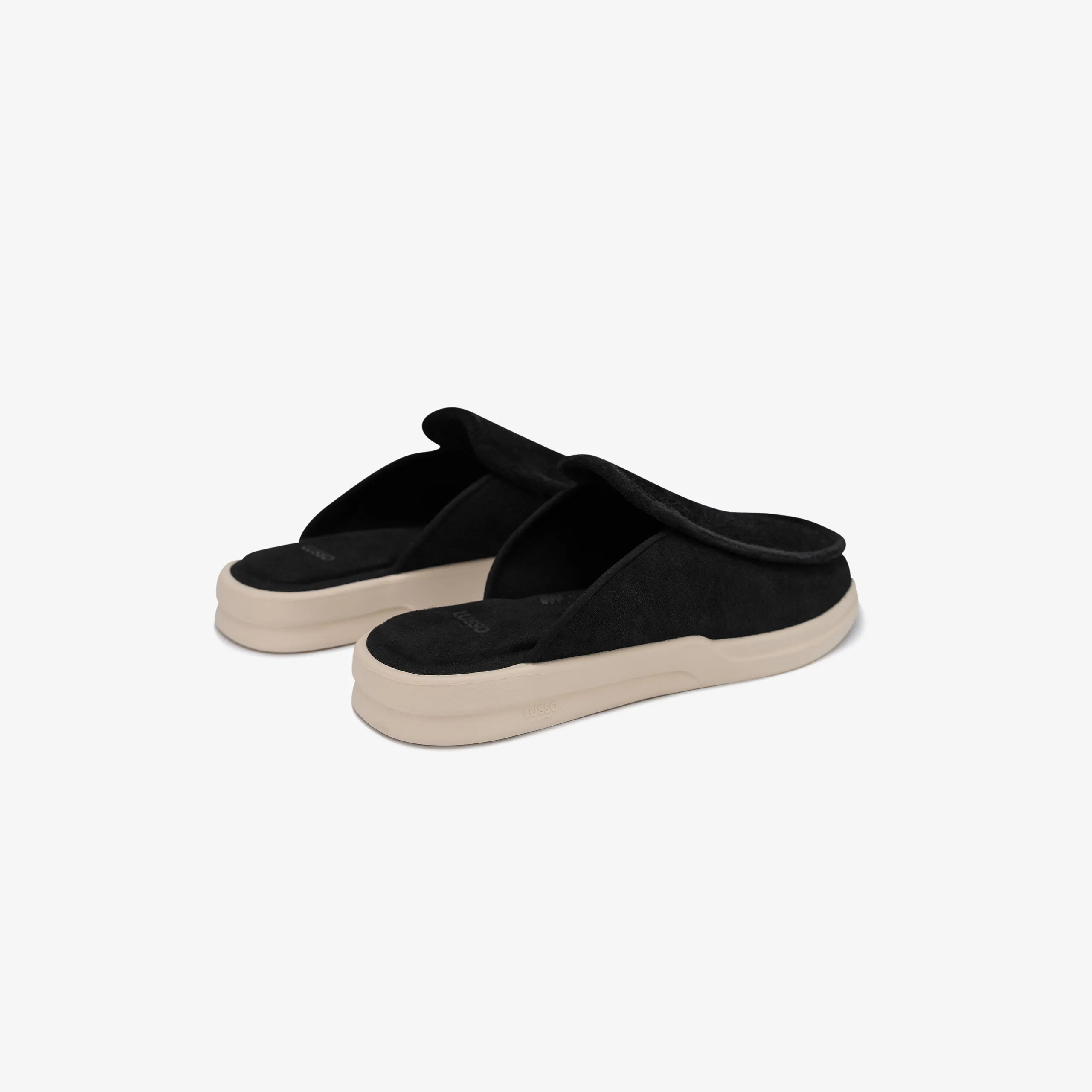 Esto - Jet Black Hairy Suede / Shortbread