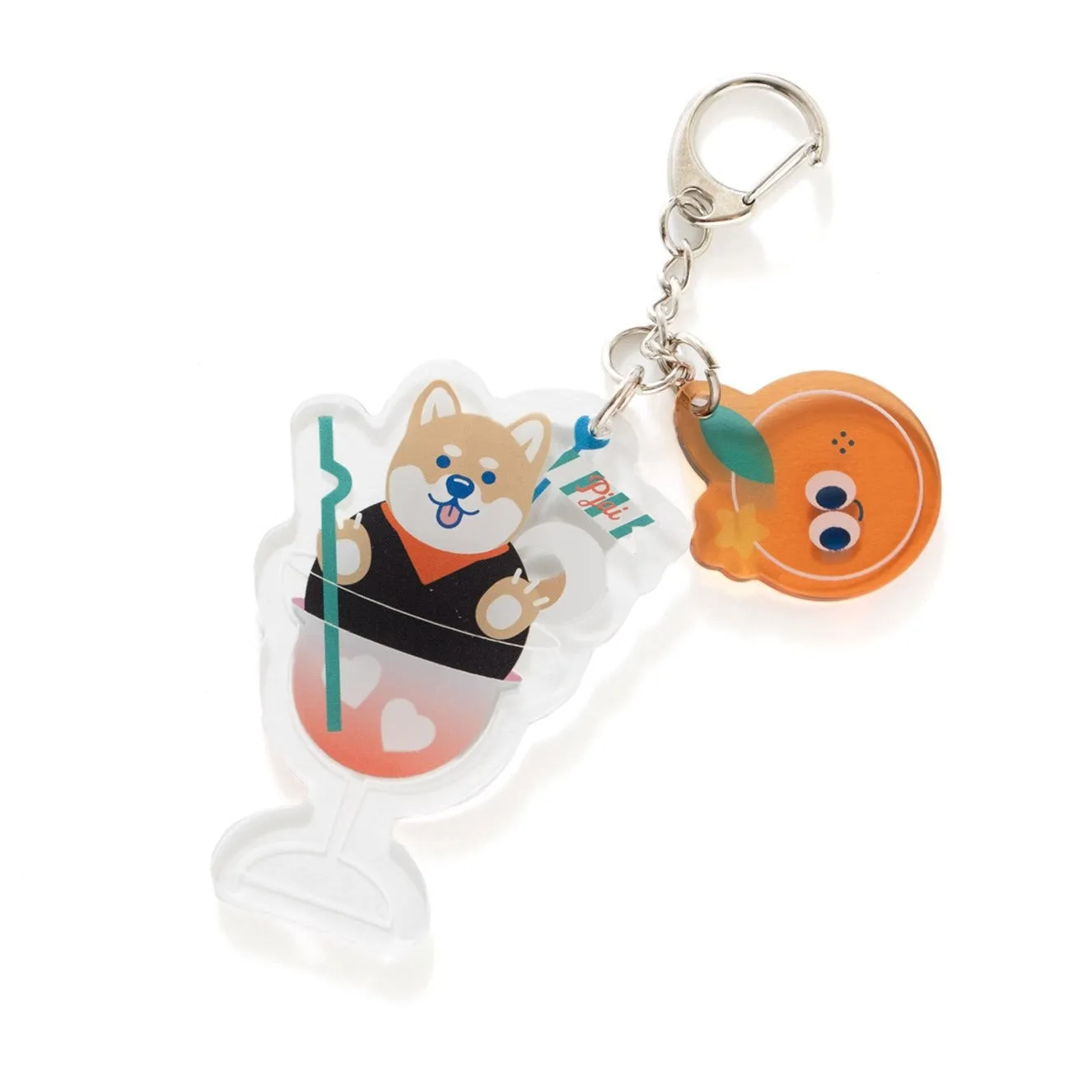 (EX418) PJai Ice Cream Soda Keychain