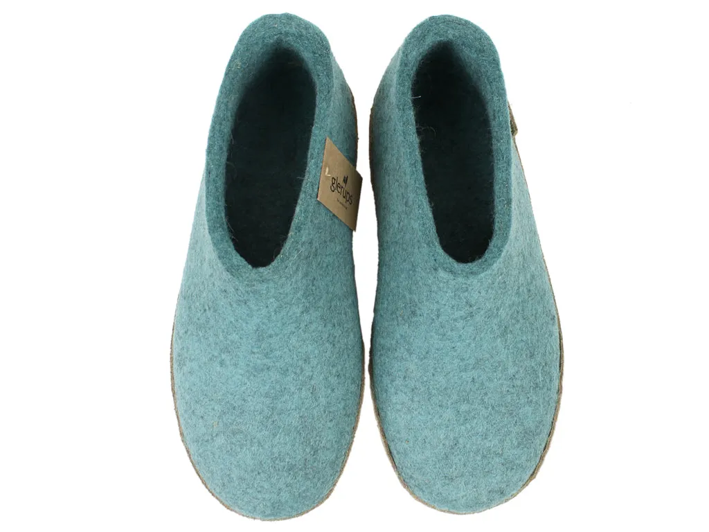 Glerups Closed Slippers Sea Blue