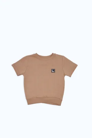 Infant Boys Beige Short Sleeved T-Shirt