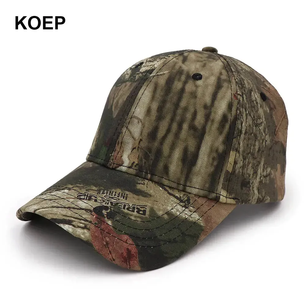 KOEP New Tree Camo Baseball Cap Fishing Caps Men Outdoor Hunting Camouflage Jungle Hat Hiking Casquette Hats