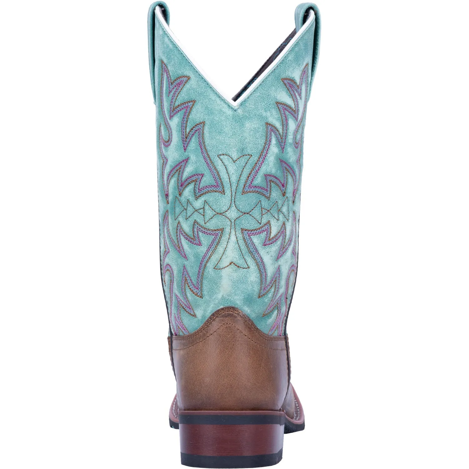 Laredo Womens Anita Cowboy Boots Leather Brown/Turquoise