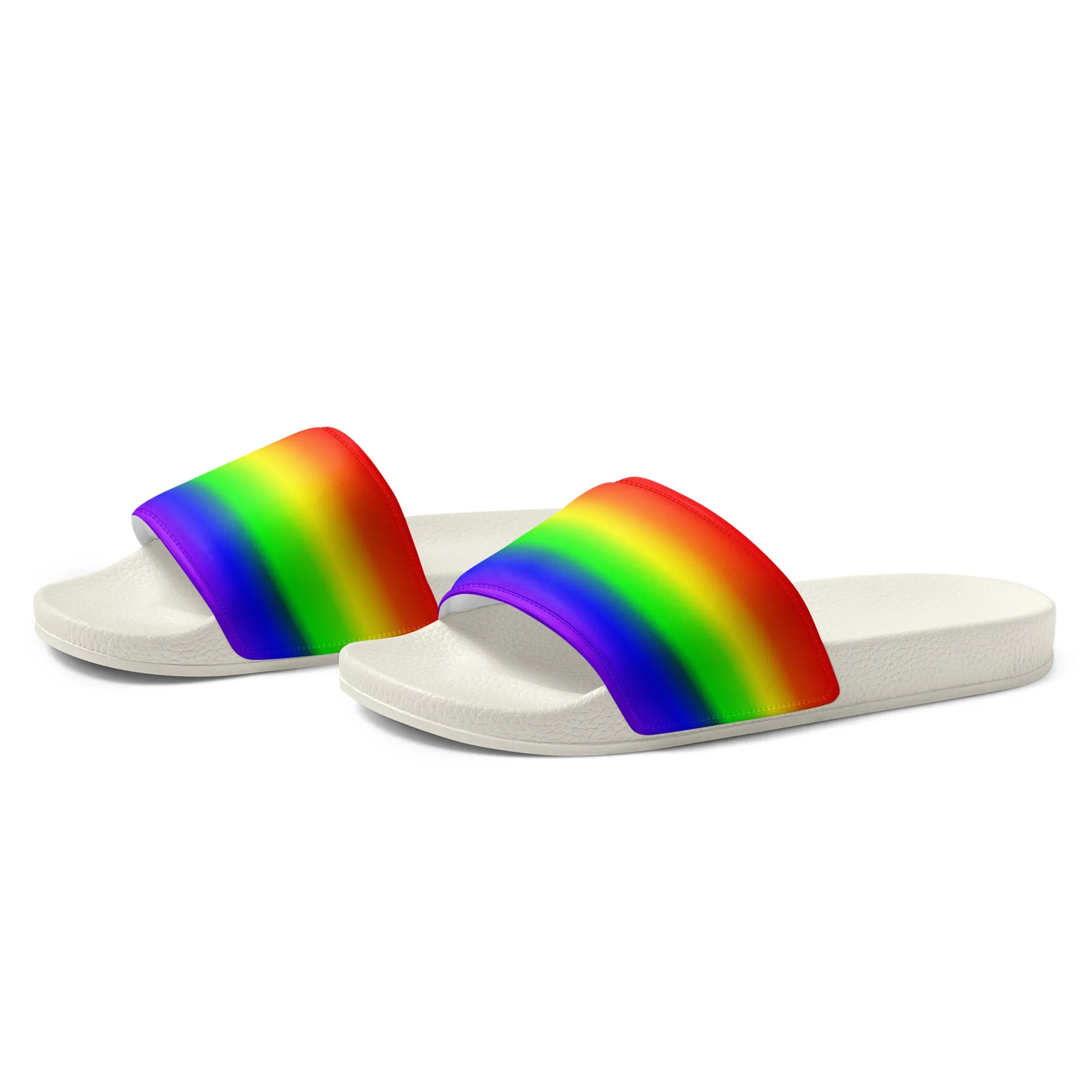 LGBTQ Pride Women's Slides Sandals in Ombre