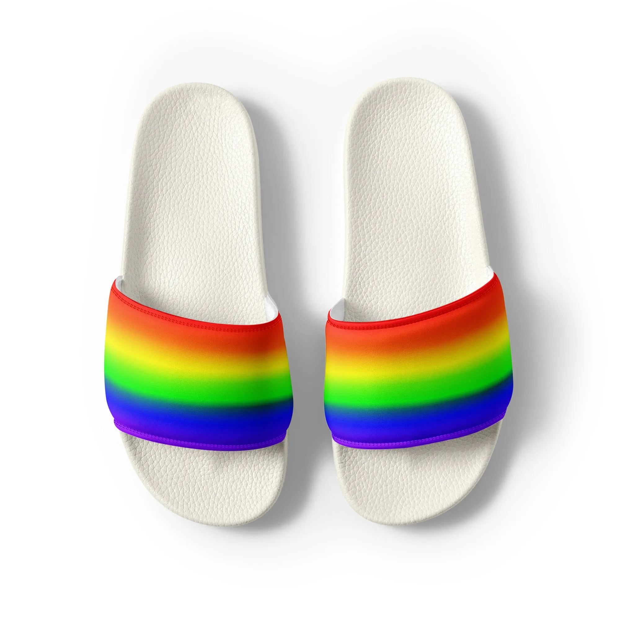 LGBTQ Pride Women's Slides Sandals in Ombre