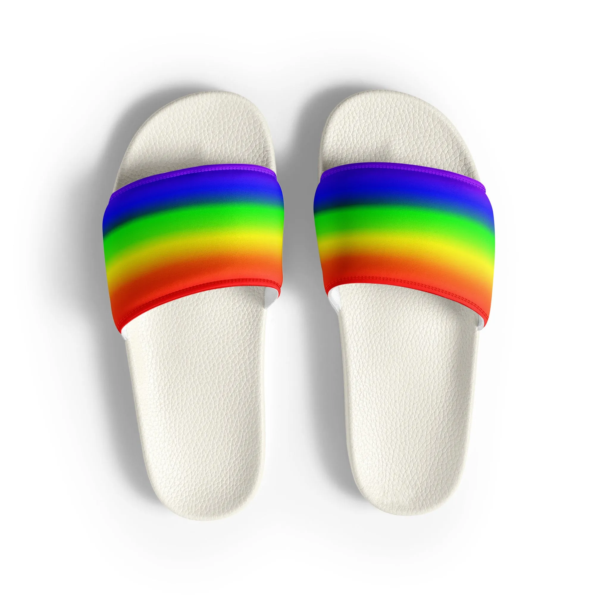 LGBTQ Pride Women's Slides Sandals in Ombre