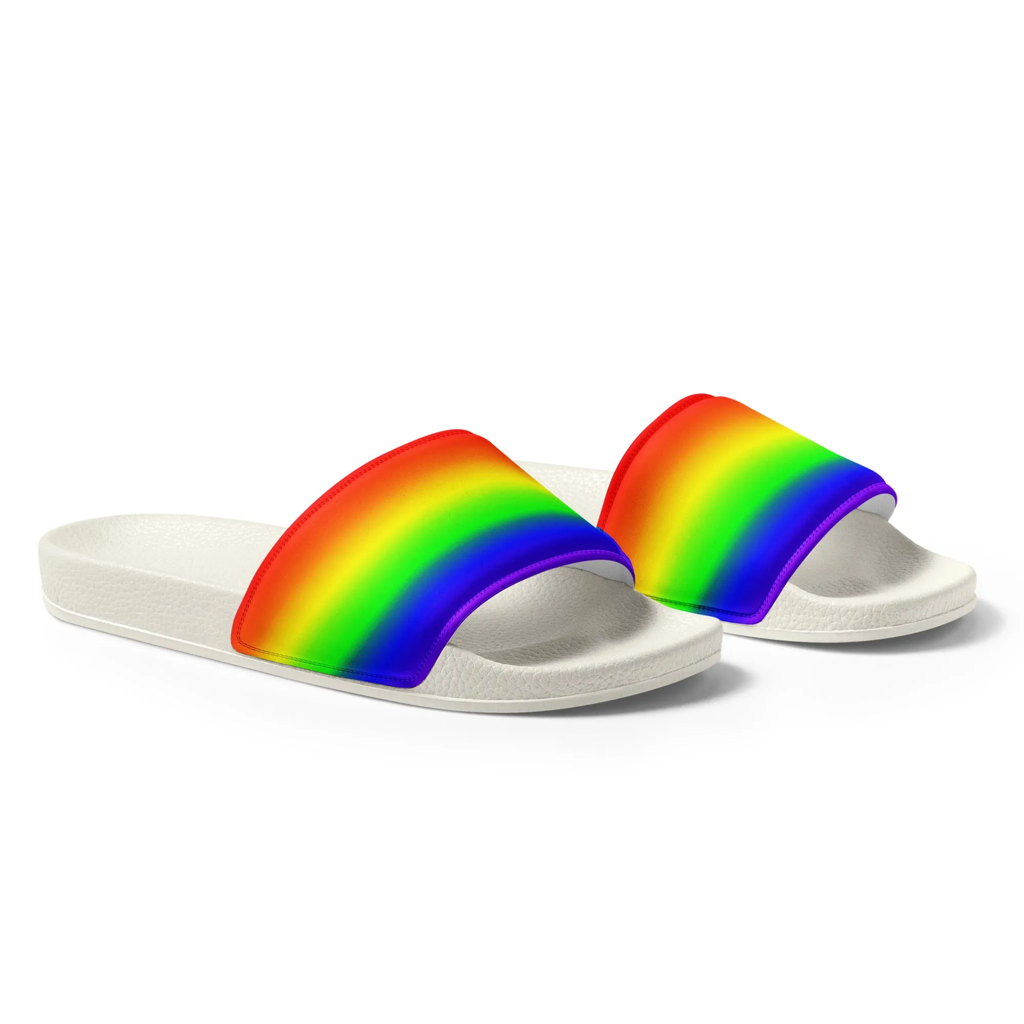 LGBTQ Pride Women's Slides Sandals in Ombre