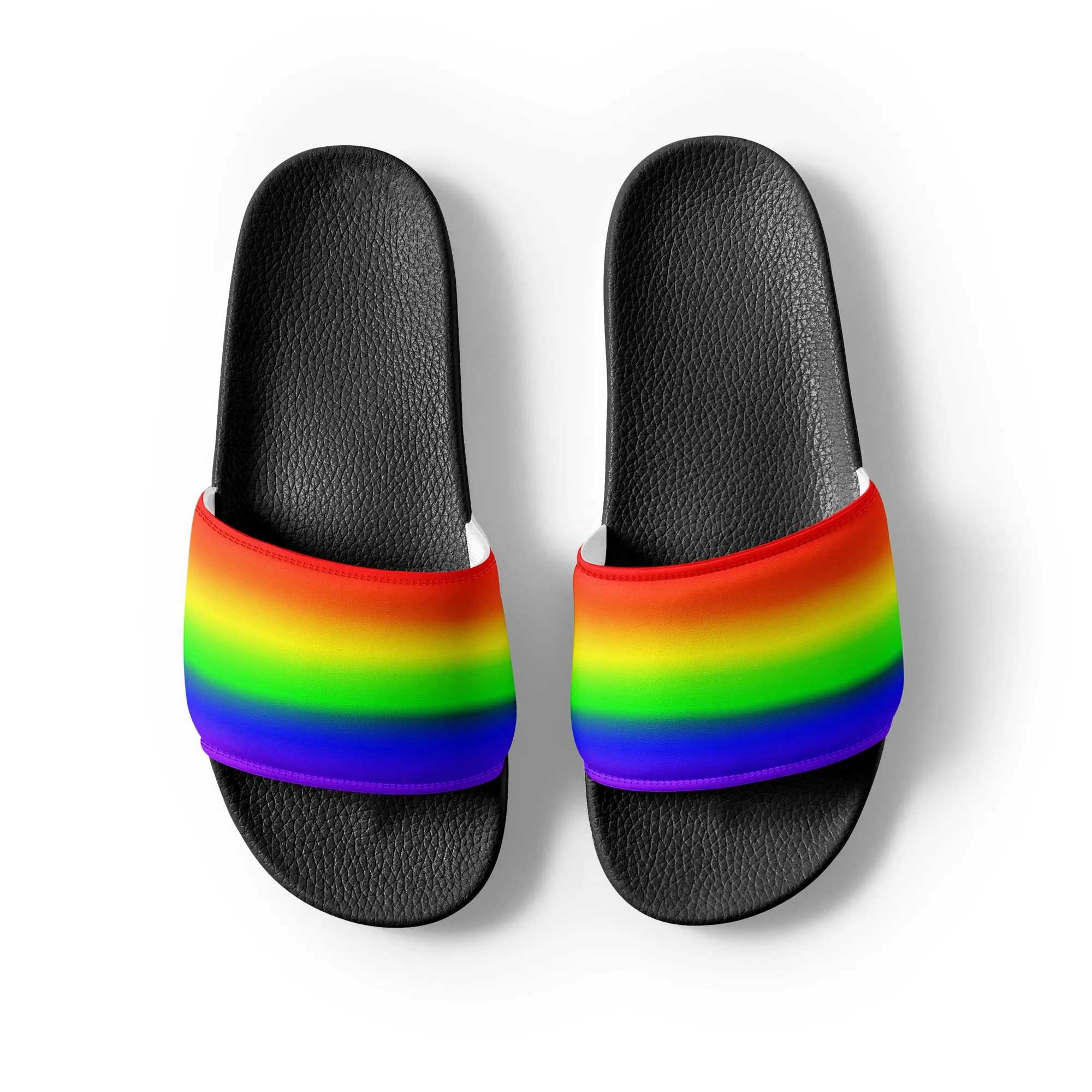 LGBTQ Pride Women's Slides Sandals in Ombre